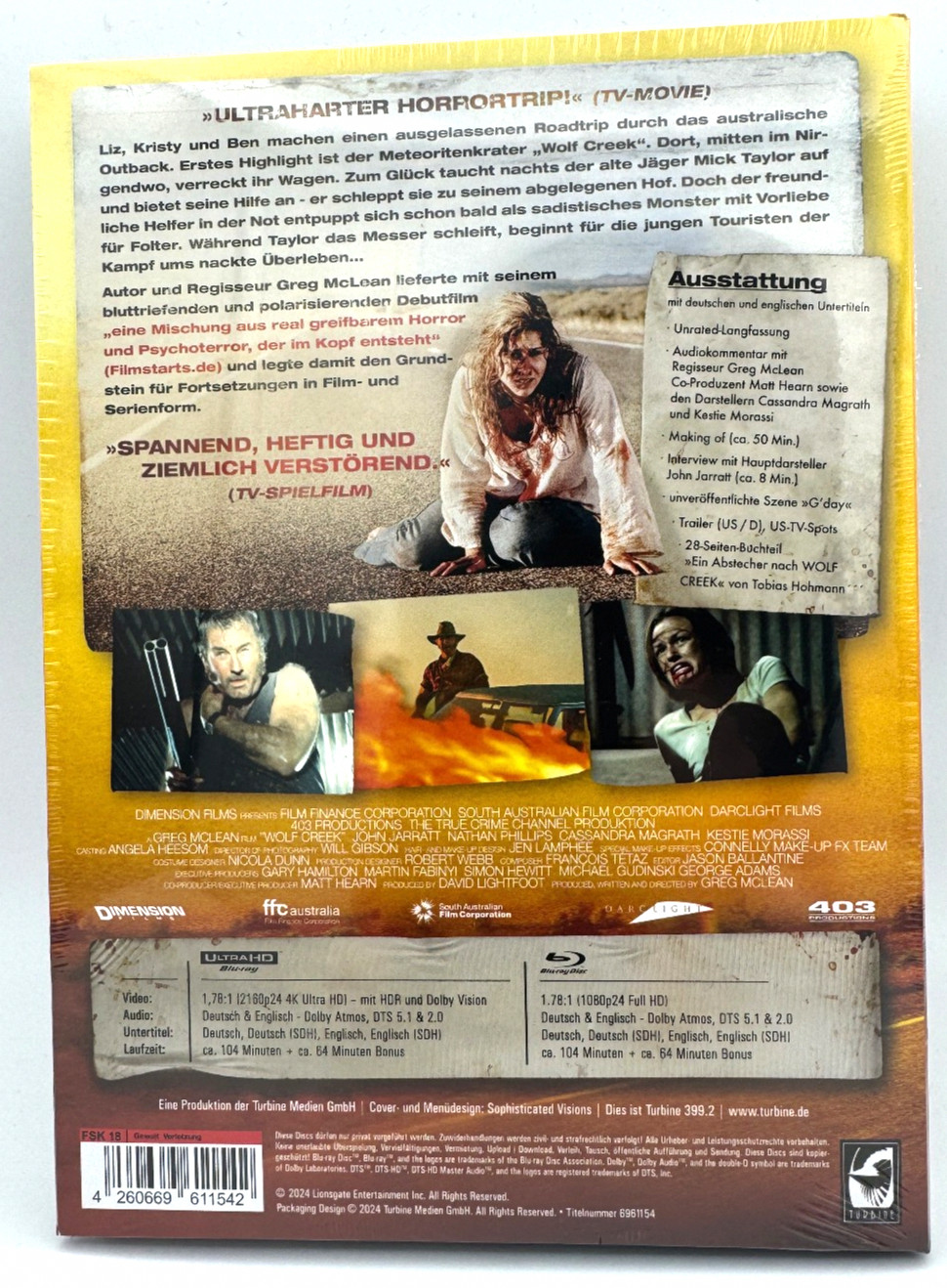 Wolf Creek (Cover C) – 4K Mediabook (UHD + Blu-ray Disc)