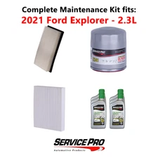 2021 Ford Explorer 2.3L Complete Oil, Air & Cabin Filter Kit (5W-30)