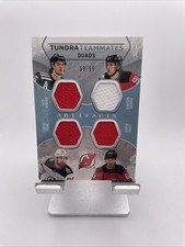 2023-24 UD Artifacts Tundra Teammates Quads Hughes - Mercer - Bratt - Tatar