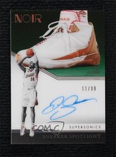 2021-22 Panini Noir Sneaker Spotlight Signatures 11/99 Ray Allen Auto HOF 0t6e