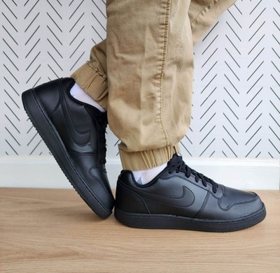  Nike Ebernon Low Athletic Basketball Sz 8.5 Men Shoes Sneaker Black AQ1775-003 