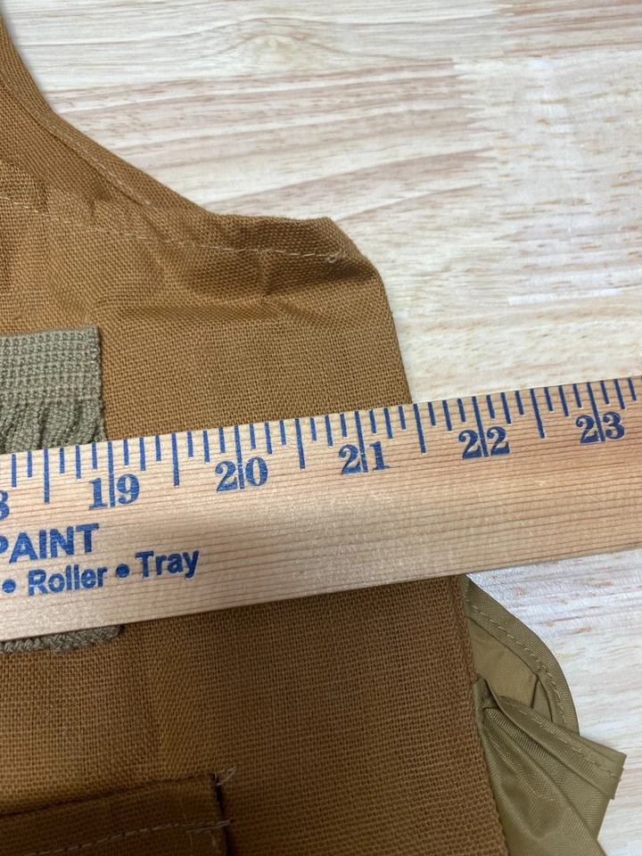 Vintage Hunting Vest K Mart 70s 80s Orange Tan Mens M Duck Pockets Game Bag NWT - Image 3 of 4