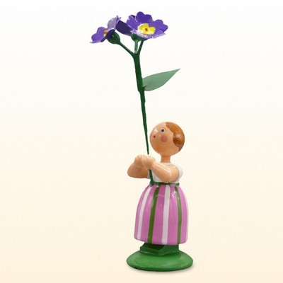 WEHA Legler Wiesenblumenmädchen mit violetter Primel Erzgebirge neu 2025