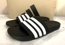 NEW adidas Unisex Adilette Comfort Slides JS4313 - PICK SIZE - BLACK