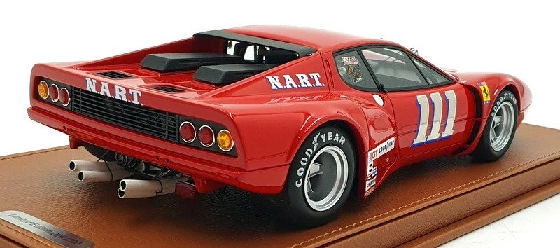 BBR 1/18 Scale Resin BBRC1813FV - Ferrari 365 GT4 BB #111 12h Sebring 1975 - Red - Image 2 of 4