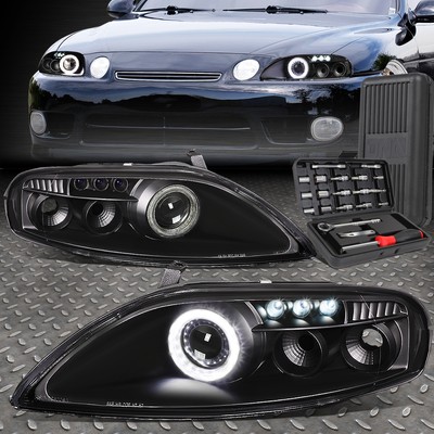 FOR 92-00 LEXUS SC300 SC400 LED DRL HALO PROJECTOR HEADLIGHTS