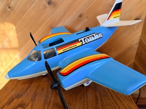 Vintage Tonka 1979 Hand Commander Turbo Prop Airplane Blue Toy Plane