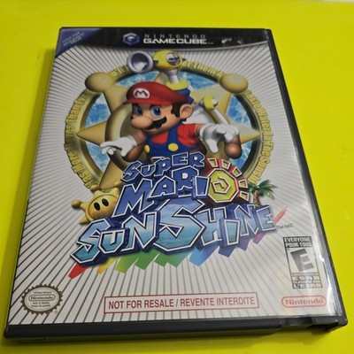 Super Mario Sunshine GAMECUBE-Not For Resale  Insert but NO MANUAL-MINT DISC 