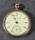 Elgin Natl, Watch Co. Wind Up Pocket Watch Gold Tone Not Working Antique