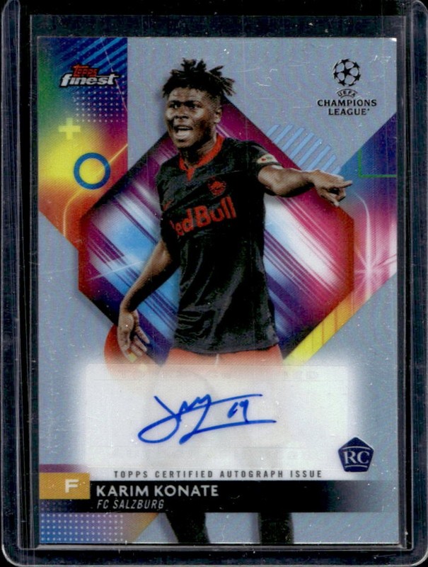 2023-24 Topps Finest UEFA Karim Konate Auto Autograph RC Rookie #A-KK Salzburg
