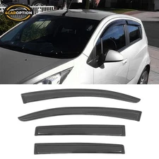 Fits 13-15 Chevy Spark Hatchback Sedan Window Visors Rain Sun Guard Vent 4Pc Set