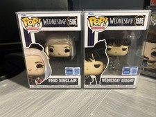 Funko Pop Wednesday Addams 1585 + Enid Sinclair 1586 Official NYCC 2024 Sticker