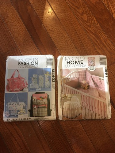 McCalls Schnittmuster ~ #3991 & #4403 ~ Wohndeko ~ Laura Ashley ~ Neu ~ ungeschnitten