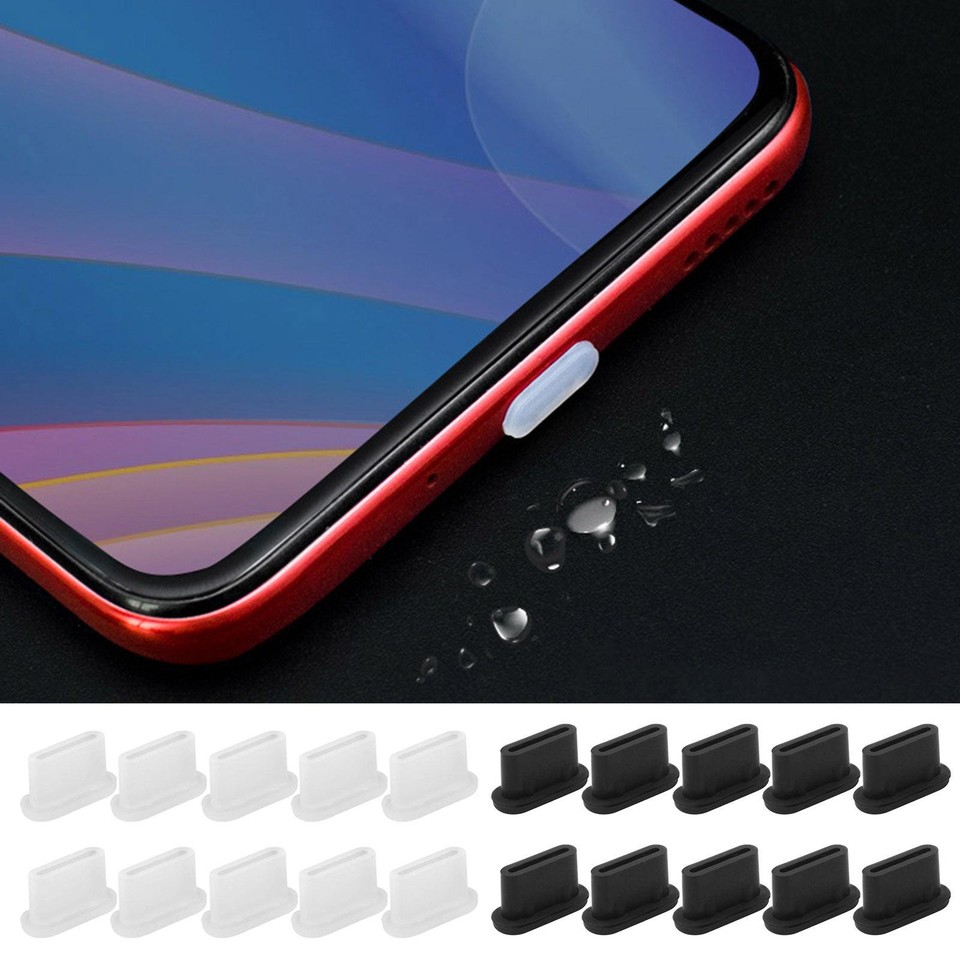10PC USB C Dust Plug,Type C Charging Port Plug Protector Soft Silicone