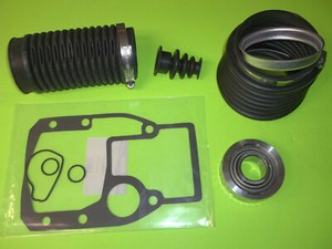Omc Cobra Rubber Bellows Boot Transom Repair Kit Gimbal Bearing Seal Exhaust Ebay