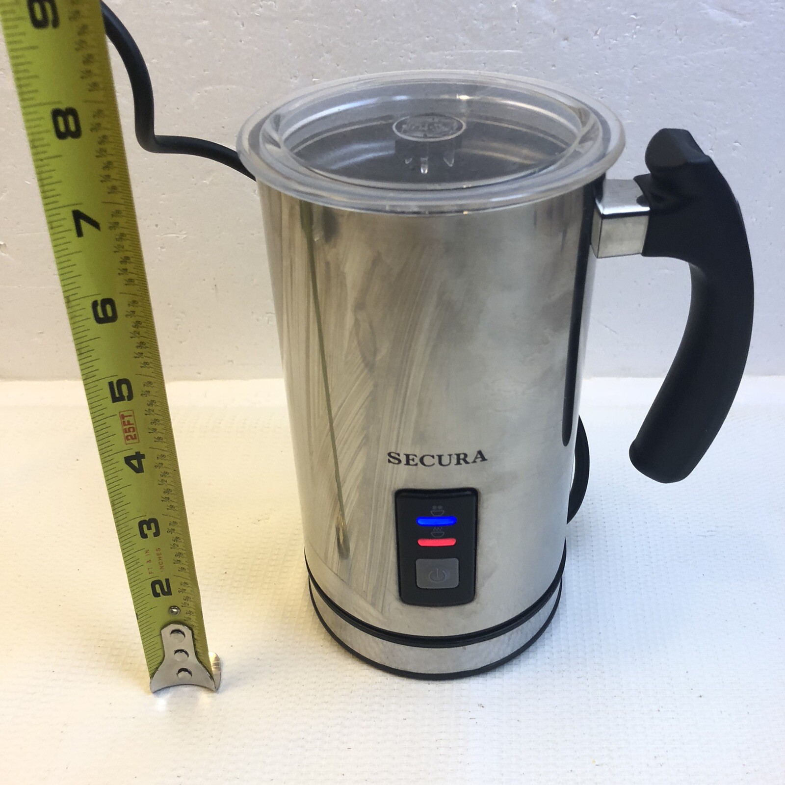 Secura MMF003 Sliver Stainless Steel Automatic Electric Milk Frother