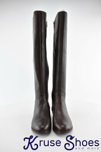 Nine West Women's Levi "Dark Brown" Leather Riding Boots Size 6M - Picture 3 of 11