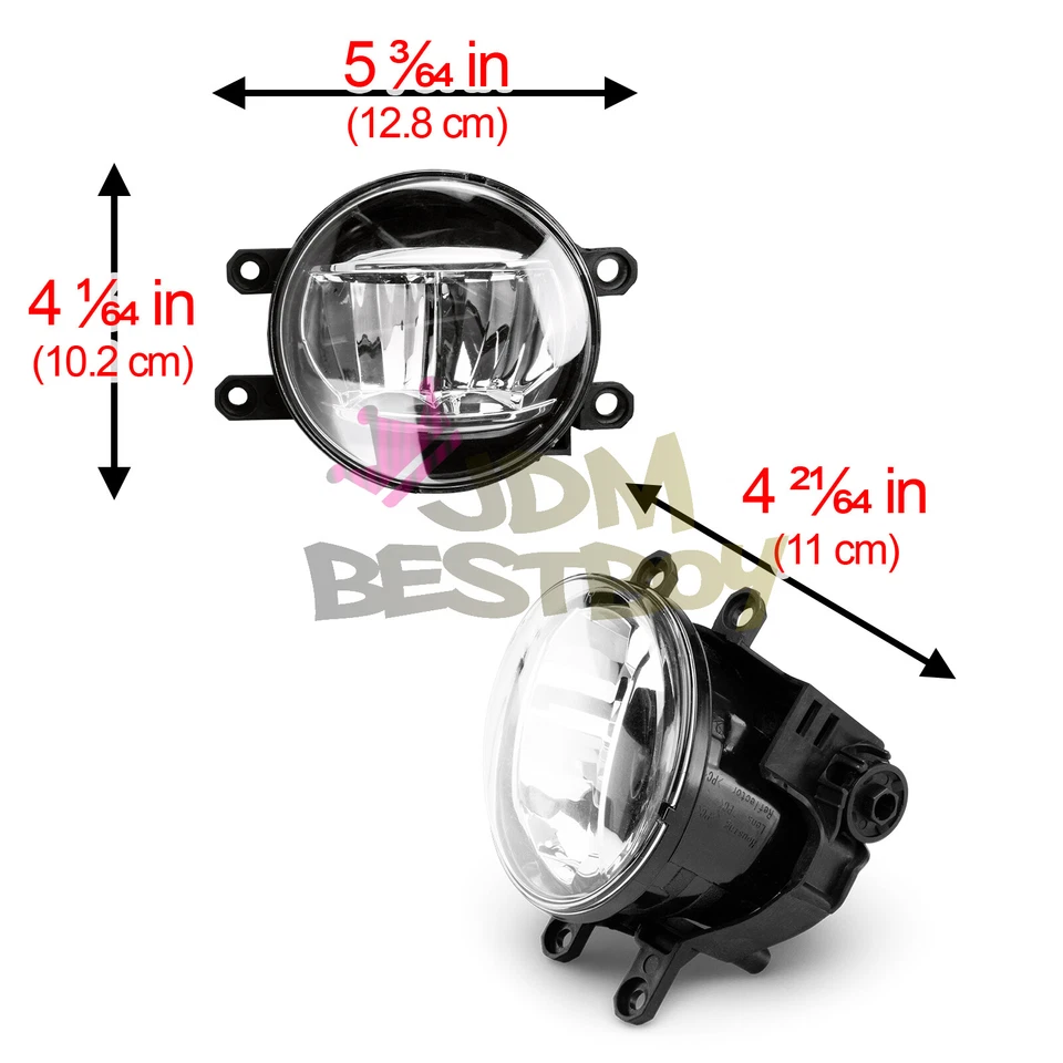 Para 08-10 Toyota Previa 2x Lente Transparente Lámpara Antiniebla Ajuste Calidad Repuesto T2 Foto 2 de 4