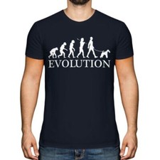 Filo Fox Terrier Evolution Of Uomo T-Shirt Maglia Cane Regalo Walker Passeggio