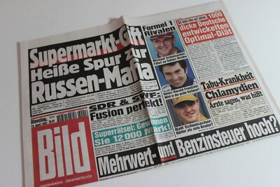 BILDzeitung 15.04.1997 April 15.4.1997 Geschenk 23. 24. 25. 26. 27. Geburtstag
