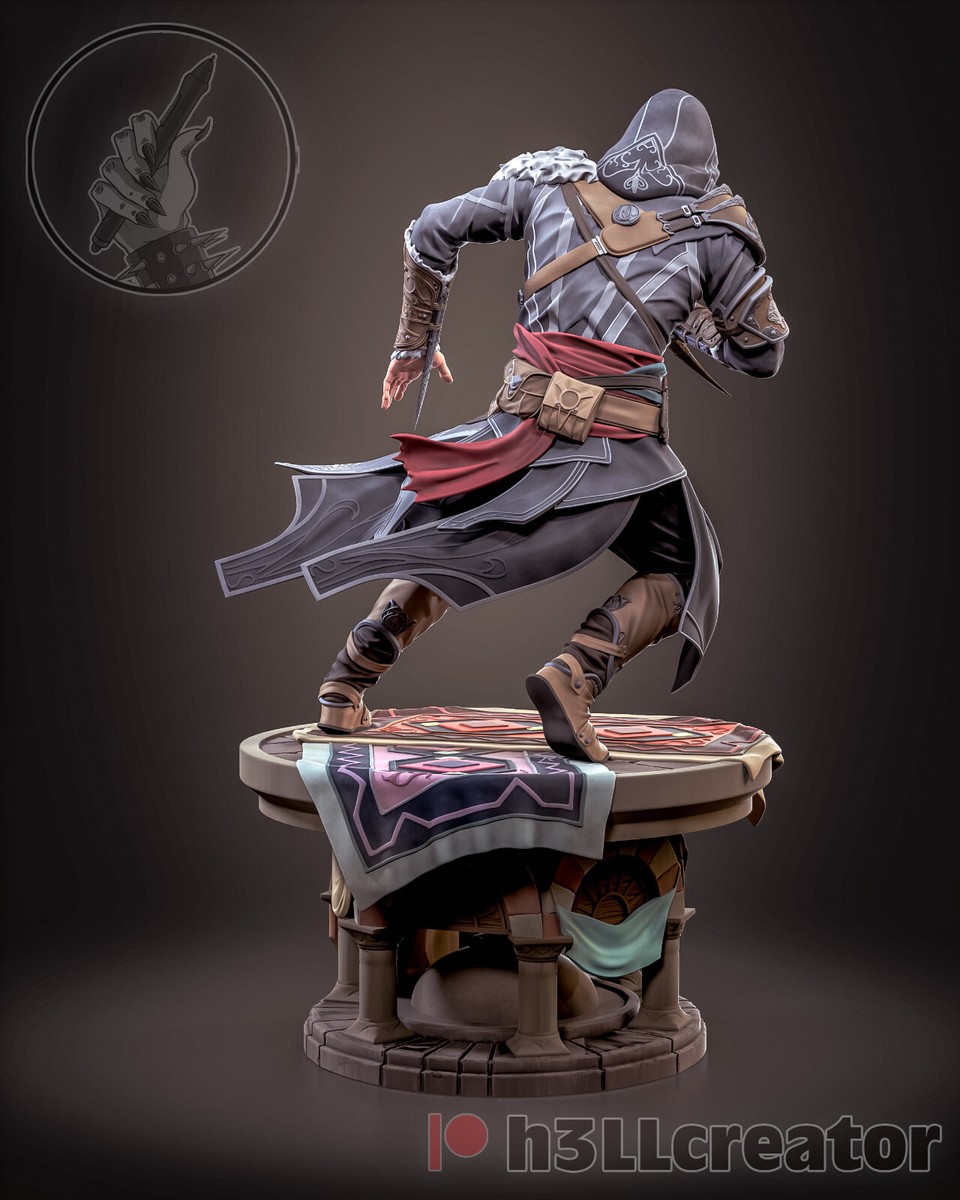 Ezio Auditore 3D Printed Figure , Assassin's Creed Collectible