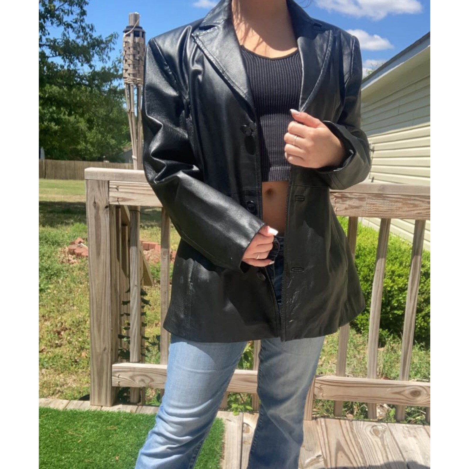 Worthington Genuine leather black 