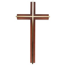 Cruz de pared católica cruces colgantes de madera para decoración de pared 10 pulgadas
