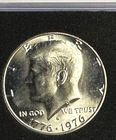 1976 S Kennedy 40% Silver Half Dollar BU in Capsule