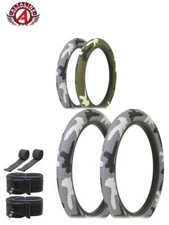 ALTALINE HIGH Performance BMX BICYCLE 20" x 2.40" Semi-Slick CAMO TIRE 6PC Set.
