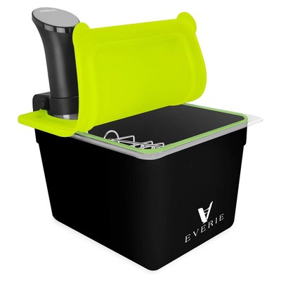 Sous Vide Container W/ Universal Silicone Lid Rack Cooker Sleeve Compatible New