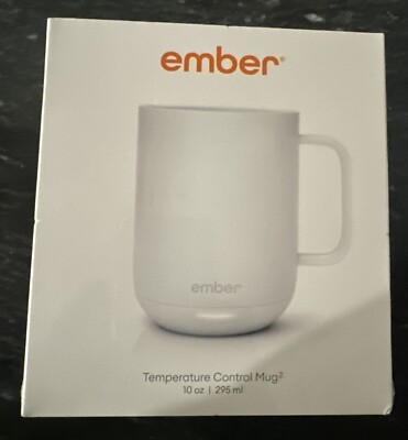 Ember Temperature Control Ceramic Smart Mug 10 oz White Ceramic