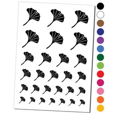 Ginkgo Leaf Temporary Tattoo Water Resistant Set