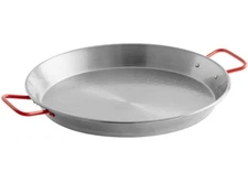 Matfer Bourgeat 15" Polished Carbon Steel Paella Pan