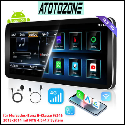 ATOTO 12.3'' Android Autoradio CarPlay GPS Navi Für Mercedes-Benz B-Klasse W246
