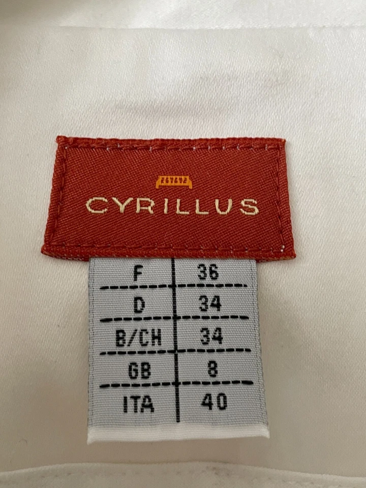 Veste Blanc Cyrillus T36 Coton élasthanne Excellent état - Photo 3/4