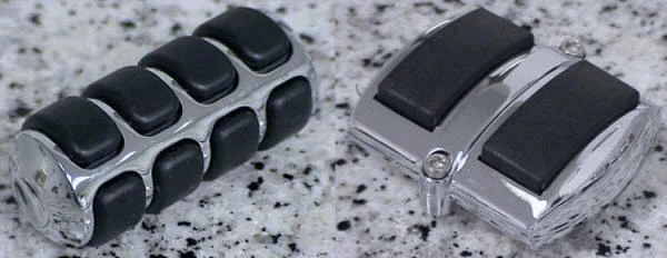 CUBIERTAS DE PEDAL CROMADAS YAMAHA VStar V-Star 650 Classic 950 1100 1300 Foto 2 de 2