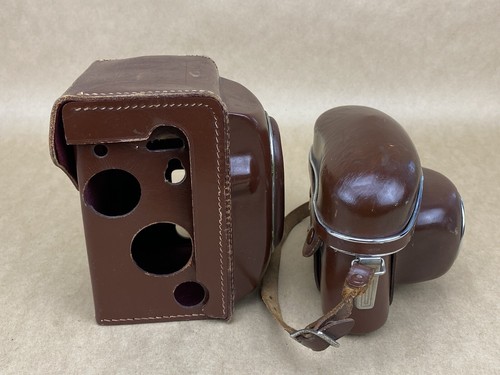 Zeiss, Agfa & More Set Of 4 Vintage Leather Camera Cases - Picture 5 of 11