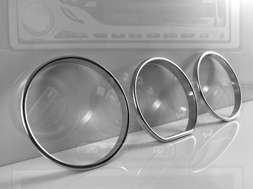For Opel Vauxhall Zafira 99-05 Chrome Heater Surrounds Trim Rings Set Of 3 - Picture 4 of 8