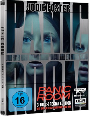 Panic Room (2002[4K Ultra HD Blu-ray & Blu-ray/Neu/OVP] Jodie Foster, David Finc