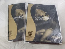 NEW 2 Pair Silkies Ultra Shapely Perfection Large Mocha Silky Sheer Legs 110303
