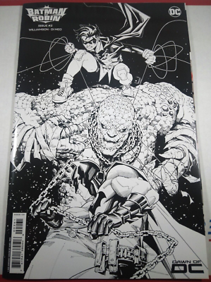 #ad #ad 🔴🔥 BATMAN AND ROBIN #2 KAEL NGU 1:100 Bamp;W VARIANT G DC COMICS 2023 CARD STOCK $18.95