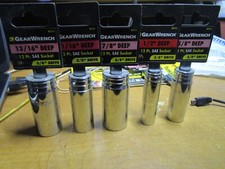 GEARWRENCH 3/8" Drive 12 Point Deep SAE Socket 5/8 7/8 11/16 13/16 1/2