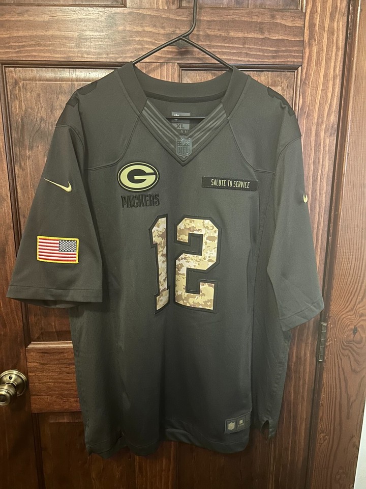 Authentic Green Bay Packers Salute to Service Aaron Rodgers Jersey
