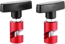 2Pcs Red 2-in-1 Hood Strut Clamp 14mm Spark Plug Gap Tool Lift Support Clamp