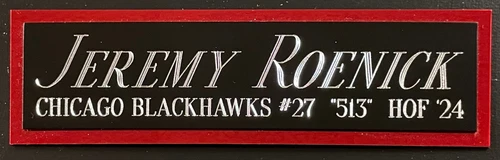 JEREMY ROENICK CHICAGO BLACKHAWKS NAMEPLATE FOR AUTOGRAPHED SIGNED HOCKEY JERSEY