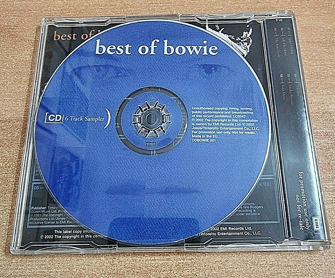 DAVID BOWIE Space Oddity +5 THE BEST OF BOWIE RARE UK EU PROMO CD