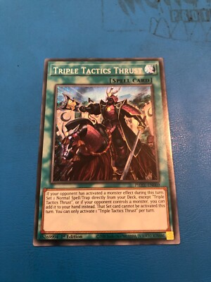 Yugioh Secret Rare Triple Tactics Thrust PHHY-DE069 1. Auflage