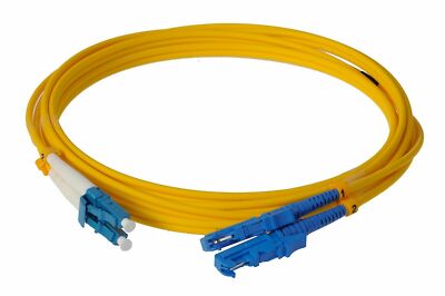 CONBIC  7m Fibre Optic E2000 LC Patch Cable Duplex OS2 Singlemode 9/125 3mm