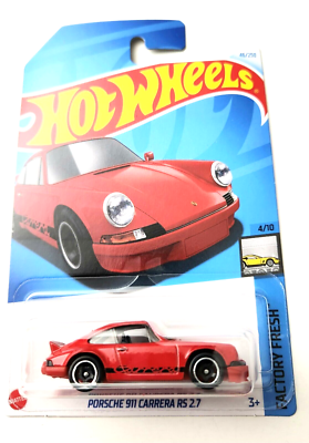 Hot Wheels Porsche 911 Carrera RS 2.7 Red #46 46/250 - 2024