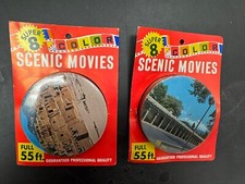 2 Vintage Super 8mm Color Scenic Movies 55  Each- New